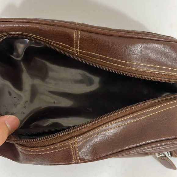 Relic brown leather travel bag - Picture 4 of 8